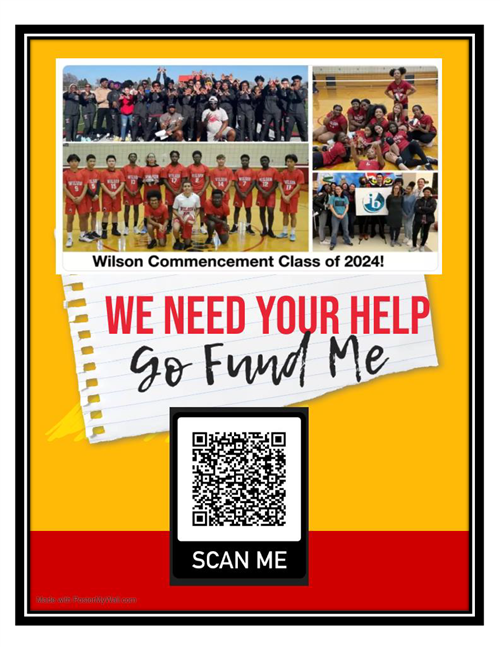 Go Fund Me Class of 2024 Fundraiser with QR code